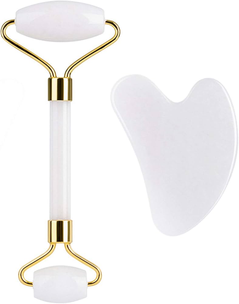 Rolo Facial de Quartzo Rosa